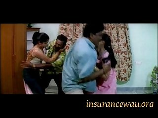 Hot Girl Enjoyed on Bed in Bra Navel Kiss Groping